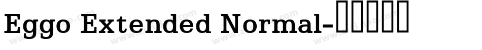 Eggo Extended Normal字体转换